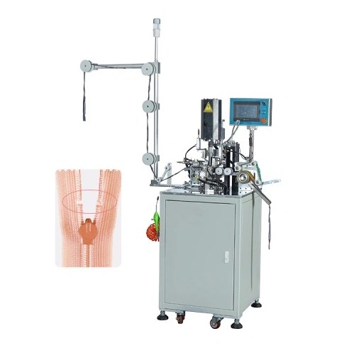 Full Automatic Invisible Zipper Top Stop Machine